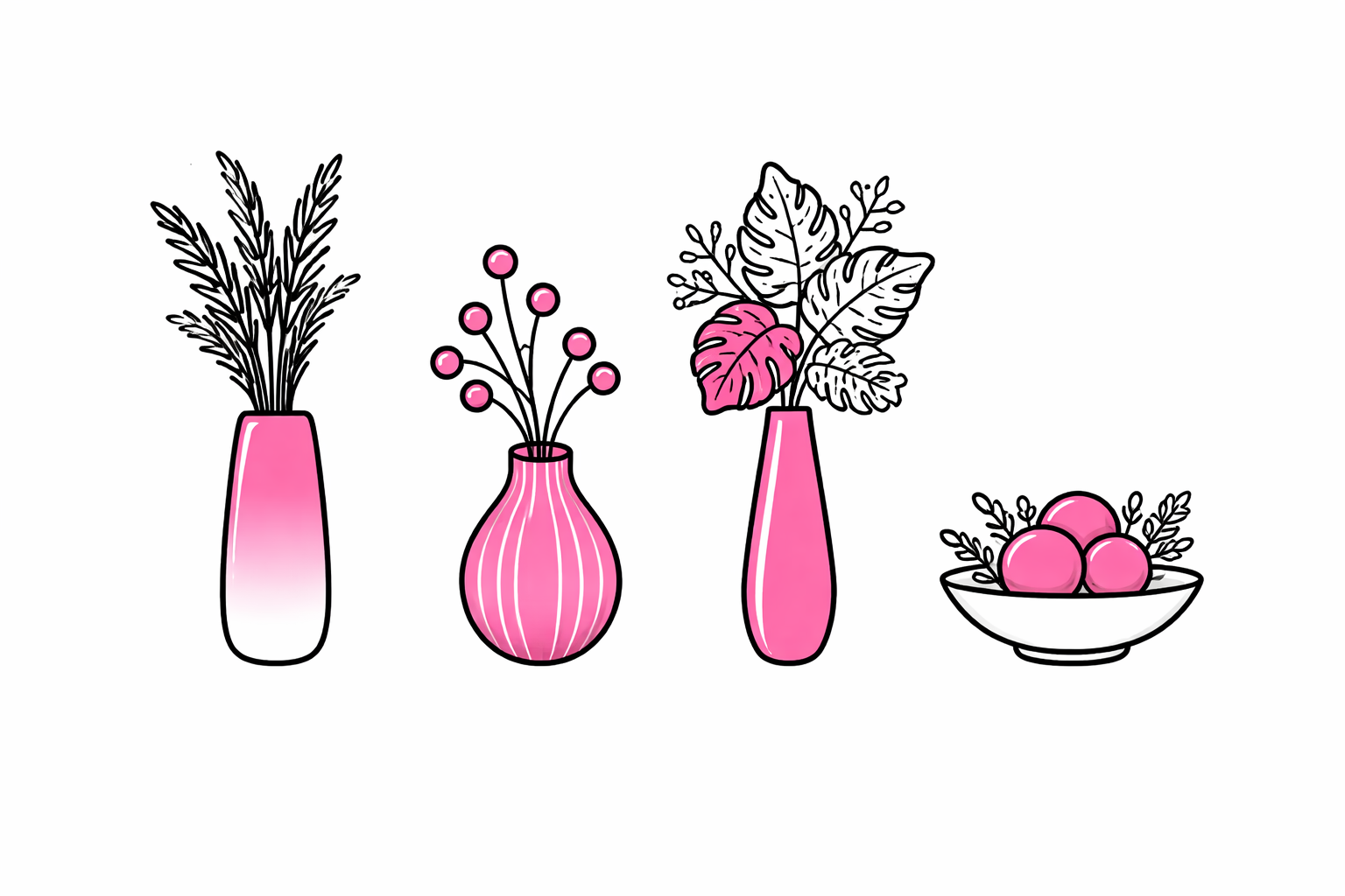 Dekoration, Vasen & Pflanzen