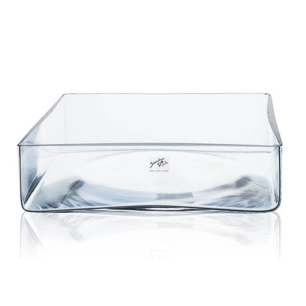 Glas Schüssel 25x25x8 cm