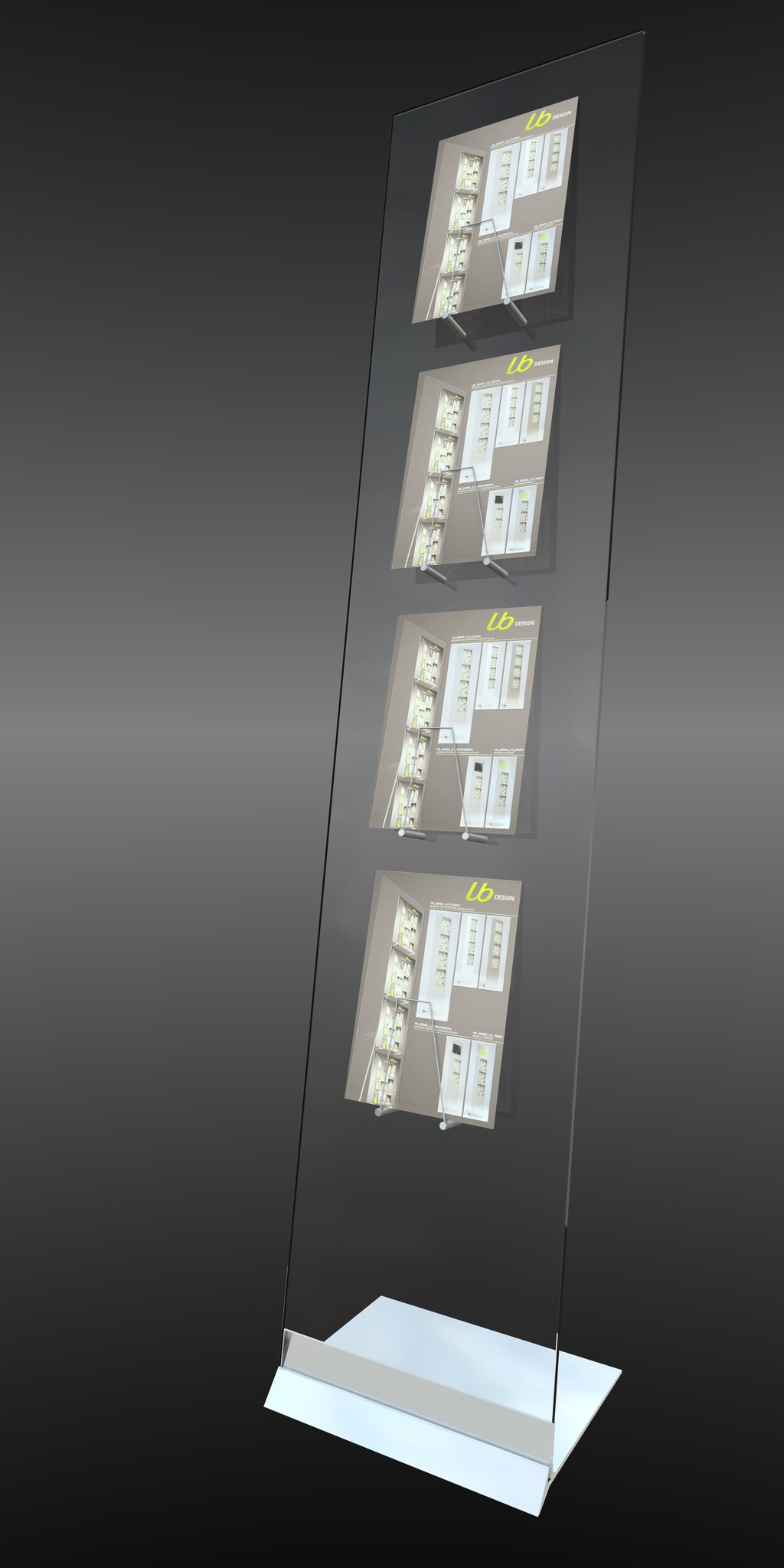 UB Prospektständer Glas